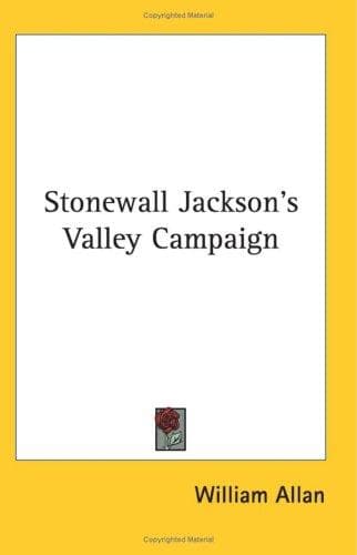 Cover image for Stonewall Jackson's Valley Campaign