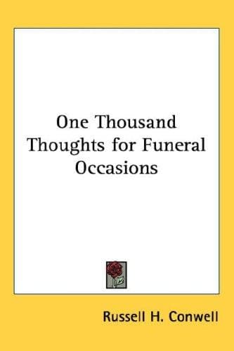 Cover image for One Thousand Thoughts for Funeral Occasions