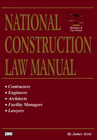 Cover image for National Construction Law Manual