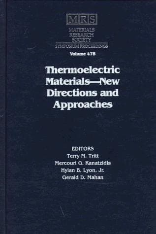 Cover image for Thermoelectric Materials: New Directions and Approaches 