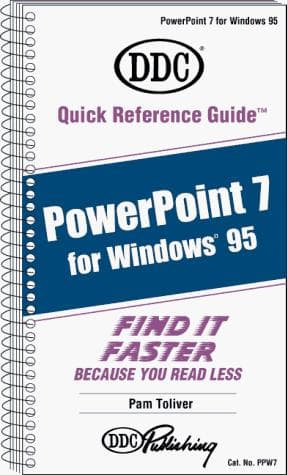 Cover image for Quick Reference Guide for PowerPoint 7 Windows 95 (Quick Reference Guide)