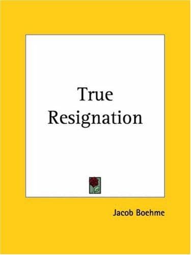 Cover image for True Resignation