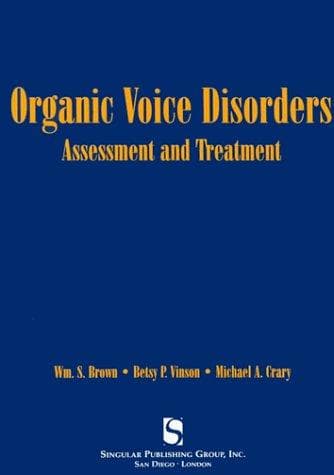 Cover image for Organic voice disorders