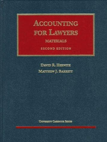 Cover image for Materials on accounting for lawyers