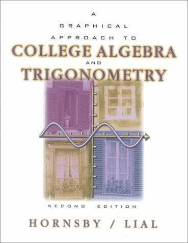 Cover image for A graphical approach to college algebra and trigonometry