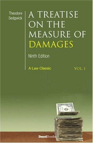 Cover image for A Treatise on the Measure of Damages
