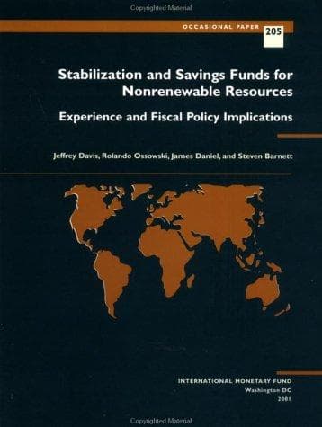 Cover image for Stabilization and savings funds for nonrenewable resources