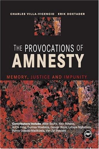 Cover image for The Provocations of Amnesty