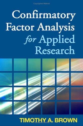 Cover image for Confirmatory Factor Analysis for Applied Research (Methodology In The Social Sciences)