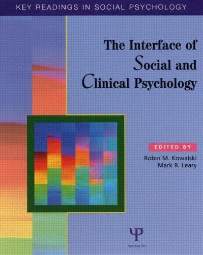 Cover image for The Interface of Social and Clinical Psychology