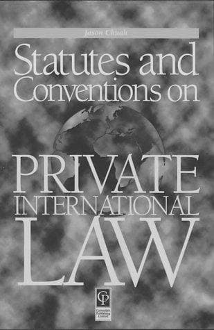 Cover image for Statutes & Conventions on Private International Law