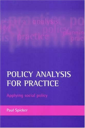 Cover image for Policy Analysis for Practice