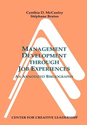 Cover image for Management Development Through Job Experiences