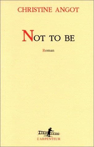 Cover image for Not to be