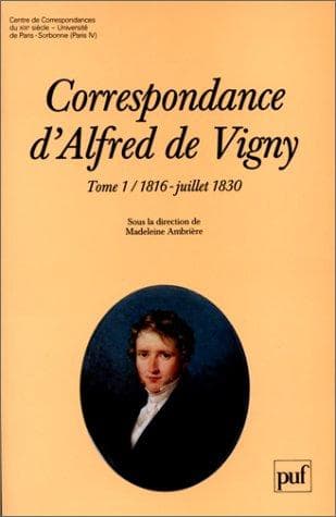 Cover image for Correspondance d'Alfred de Vigny