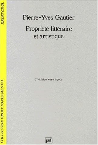 Cover image for Propriété littéraire et artistique