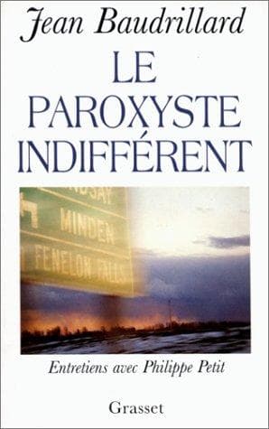 Cover image for Le paroxyste indifférent