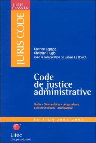Cover image for Code de justice administrative 2002-2003
