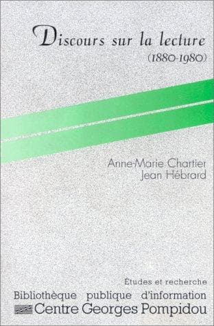 Cover image for Discours sur la lecture