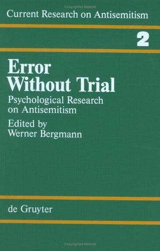 Cover image for Error Without Trial