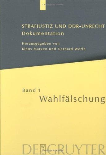 Cover image for Strafjustiz Und Ddr-Unrecht