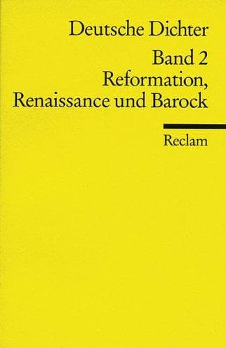 Cover image for Deutsche Dichter II. Reformation, Renaissance und Barock.