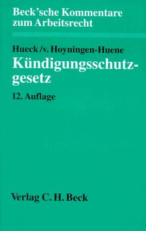 Cover image for Kündigungsschutzgesetz