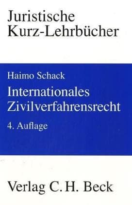Cover image for Internationales Zivilverfahrensrecht