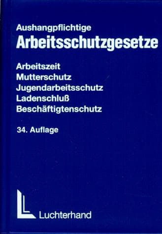 Cover image for Arbeitsschutzgesetze