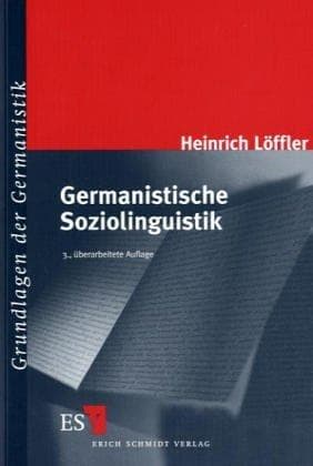 Cover image for Germanistische Soziolinguistik.