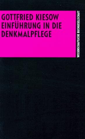 Cover image for Einführung in die Denkmalpflege