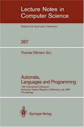 Cover image for Automata, Languages and Programming