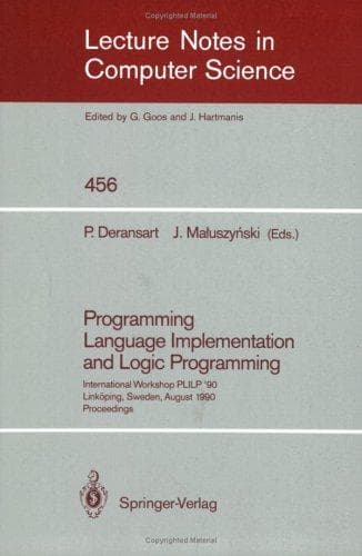 Cover image for Programming Language Implementation and Logic Programming