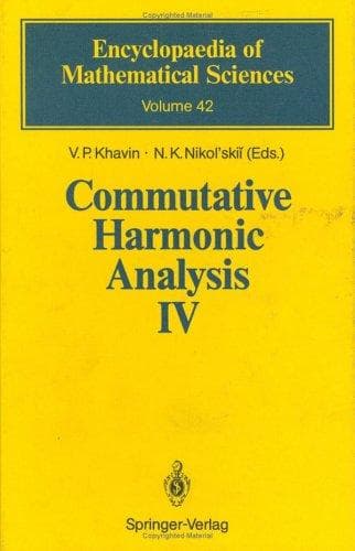 Cover image for Commutative Harmonic Analysis IV