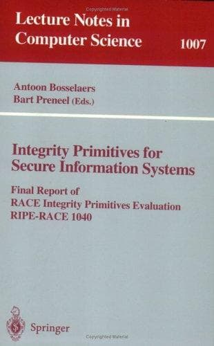 Cover image for Integrity Primitives for Secure Information Systems