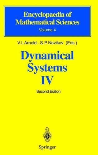 Cover image for Dynamical Systems IV