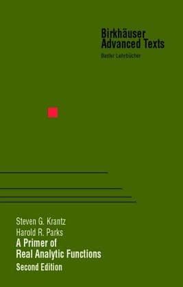 Cover image for A primer of real analytic functions