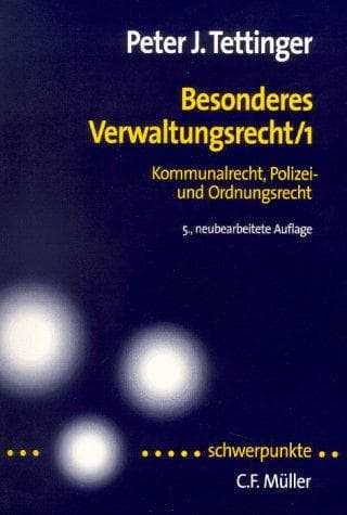 Cover image for Besonderes Verwaltungsrecht