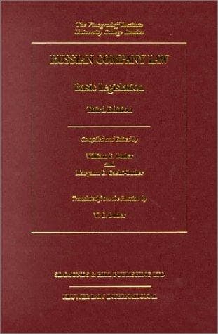 Cover image for Russian Company Law:Basic Legislation
