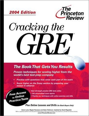 Cover image for Cracking the GRE, 2004 Edition (Graduate Test Prep)