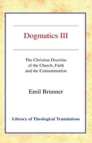 Cover image for Dogmatics III