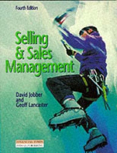 Cover image for Selling & Sales Management