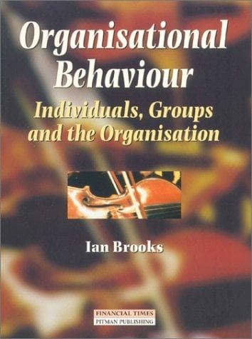 Cover image for Organisational Behaviour