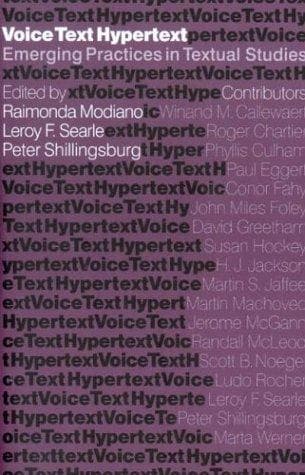 Cover image for Voice, text, hypertext