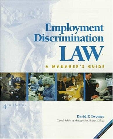 Cover image for Employment discrimination law