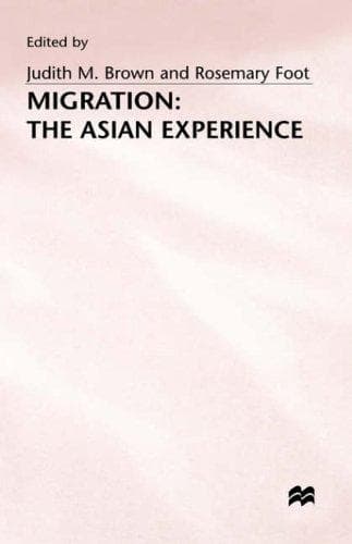 Cover image for Migration, the Asian experience