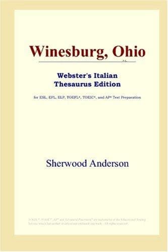 Cover image for Winesburg, Ohio (Webster's Italian Thesaurus Edition)