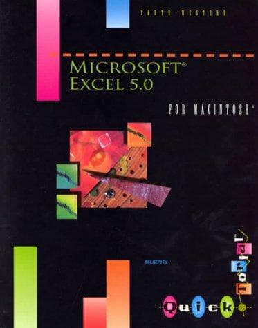 Cover image for Microsoft Excel 5.0 for Macintosh