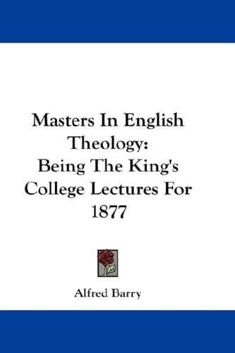 Masters in English theology
