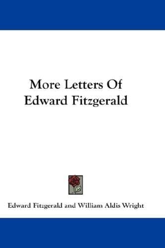Cover image for More Letters Of Edward Fitzgerald